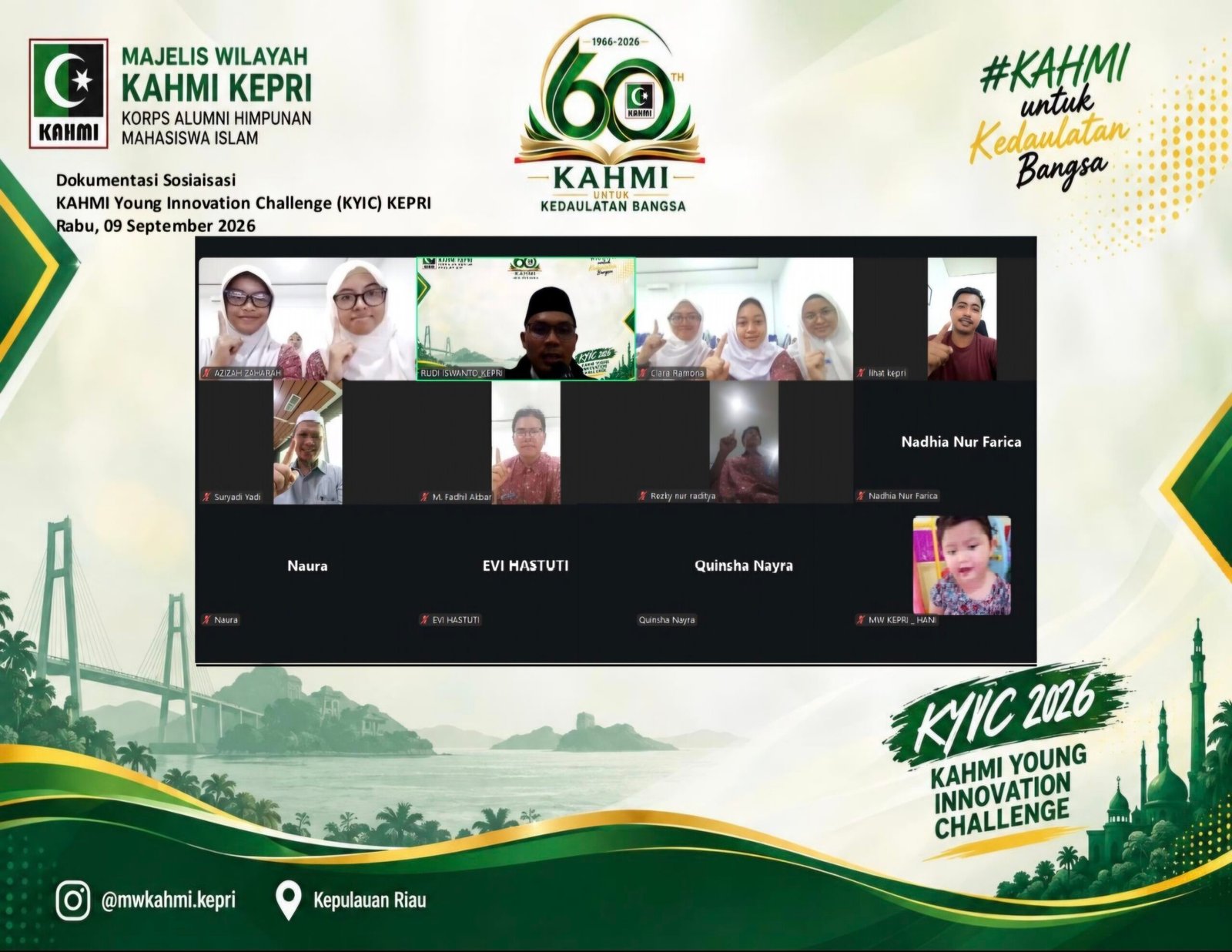 Sambut Milad Ke-60, MW KAHMI Kepri Gelar KYIC 2026