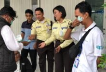Mahasiswa Tanjungpinang Bagikan Masker, Soroti Kualitas Udara