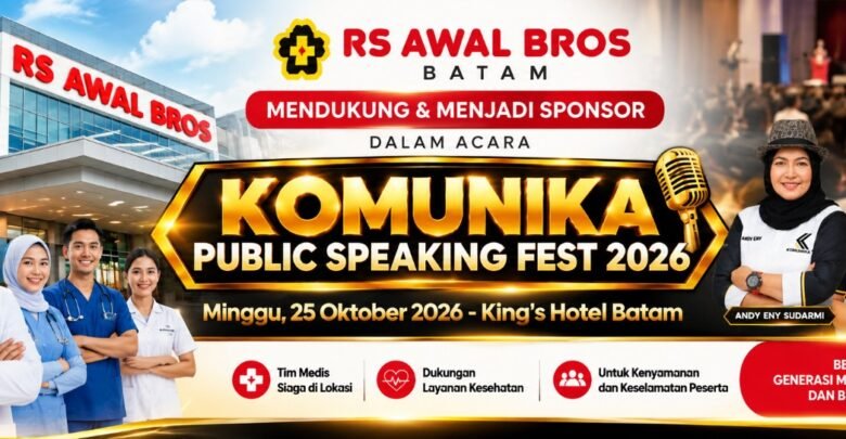 RS Awal Bros Batam Dukung Keselamatan Peserta Komunika Public Speaking Fest 2026
