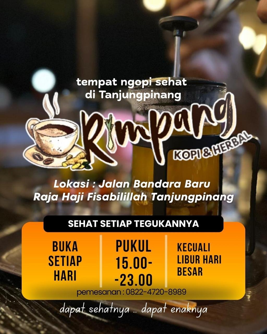 Rimpang Kopi & Herbal, Tempat Nongkrong di Tanjungpinang
